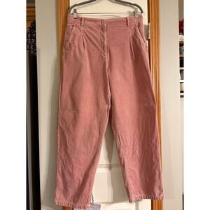 Women’s light pink corduroy princess Highway pants size 14